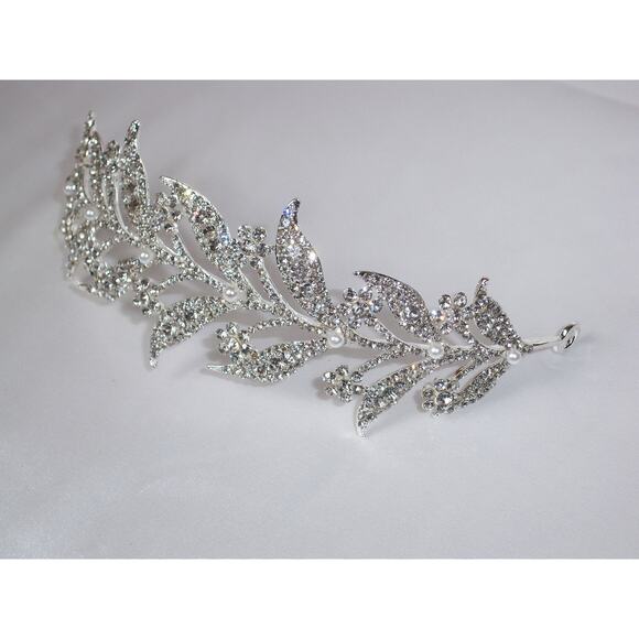 Rhinestone tiara crown, wedding bridal prom princess birthday rhinestone tiara main image 7